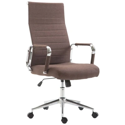 Image de CLP Fauteuil de bureau Kolumbus tissu Marron