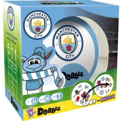 Afbeelding van Zygomatic Dobble Manchester City, kaartspel, vanaf 6 jaar, 2 tot 8 spelers, 15 minuten speeltijd ASMDOBFCUK03EN meerkleurig