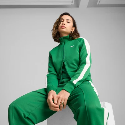 Afbeelding van Puma, Vrouwen, Hardloopjack, T7 ALWAYS ON Kortebaanjas (L), Groen, L