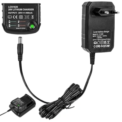 Afbeelding van oplader 18 V/20 V compatibel met Black &amp; Decker: V, BL2018 XJ LBXR20 OPE LBX20 LBX4020 LB2X4020 LBXR2020 BL1 5144 LBXR1 6