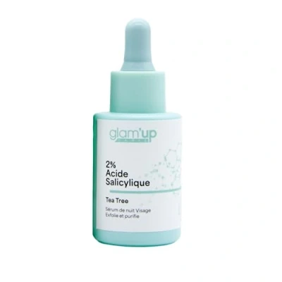 Image de Glam Up Paris Sérum Visage Anti Imperfection Tea Tree Exfolie &amp; Purifie la Peau Acné K Beauty 2% Acide Salicylique 30 ml