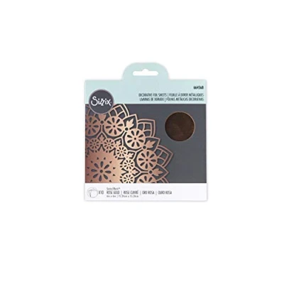 Afbeelding van Sizzix 664568 Effectz folie, gemetalliseerd, 10 roodgoud, 15,2 x cm, aluminiumfolie, roze goud, Eén maat