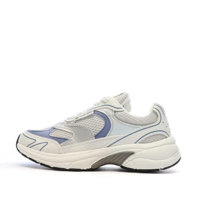 Afbeelding van Tommy Jeans THE Coney Metallic Sneakers laag, Dames, Maat: 37, Clear water Imitatieleer/ textiel
