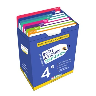 Image de Boîte à fiches Tout en un 4e