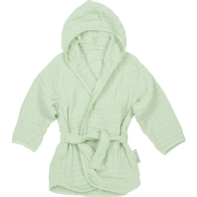 Afbeelding van Meyco Baby Uni badjas soft green 74/80