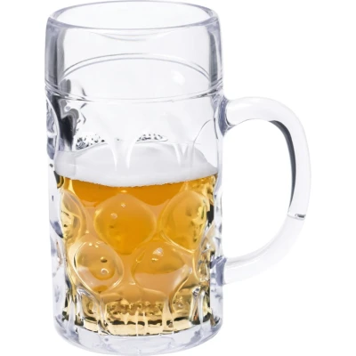Afbeelding van Depa Bierpul/bierglas transparant onbreekbaar kunststof 500 ml Oktoberfest bierpullen
