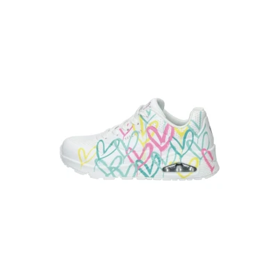 Afbeelding van Skechers Street UNOChanged Love Sneakers voor dames, Veelkleurig wit hart