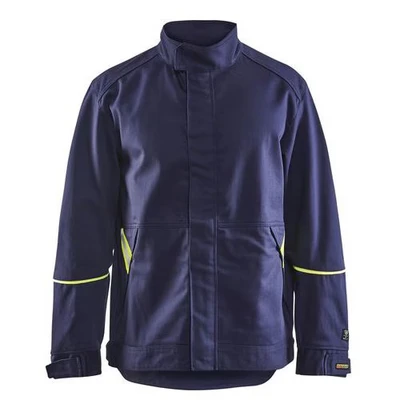 Image de Veste de soudeur marine/jaune fluorescent
