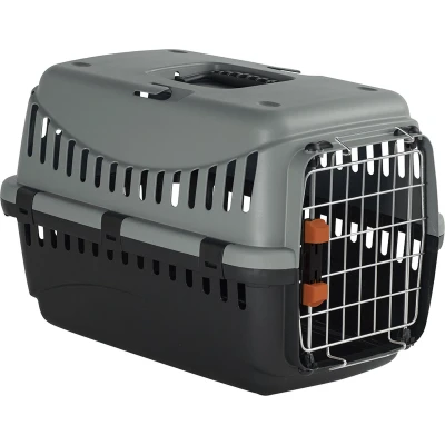 Afbeelding van Duvoplus Reisbench Hond Bracco Eco Iata Travel Box 1 46x32x31cm Max. 5 6kg Grijs/groen 1st