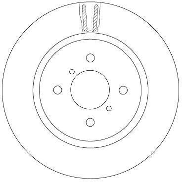 Afbeelding van Remschijf TRW DF6912, voor o.a. SUZUKI