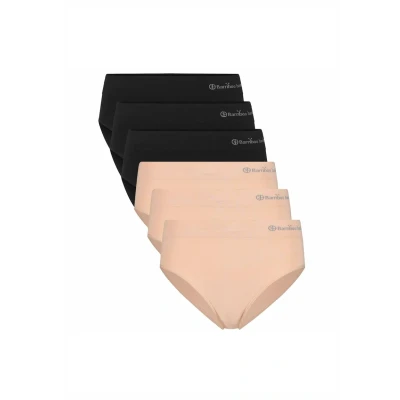 Afbeelding van Bamboo Basics 6ER PACK Belle Seamless FULL LOGO Slip, Dames, Maat: 42, Schwarz nude