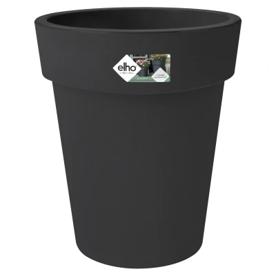 Afbeelding van Elho Bloempot Green Basics Top Planter Hoog Zwart Buitenpot ø35x41 cm