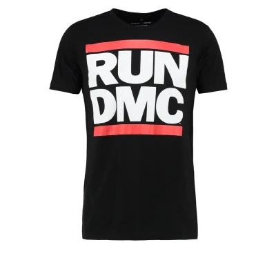 Afbeelding van Mister Tee RUN DMC Tshirt print, Heren, Maat: Large, Black
