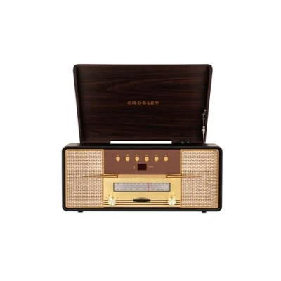 Afbeelding van Crosley Rhapsody Retro Platenspeler AM/FM Radio en CD Speler Inclusief Bluetooth