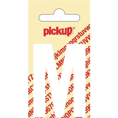 Afbeelding van Plakletter Nobel Sticker witte letter M Pickup