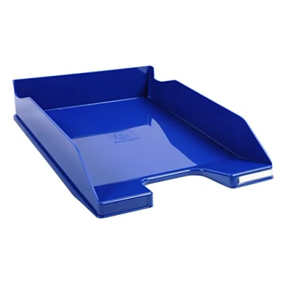 Image de Corbeille à courrier Exacompta combo 2 Iderama Bleu royal Lot de 6 foncé