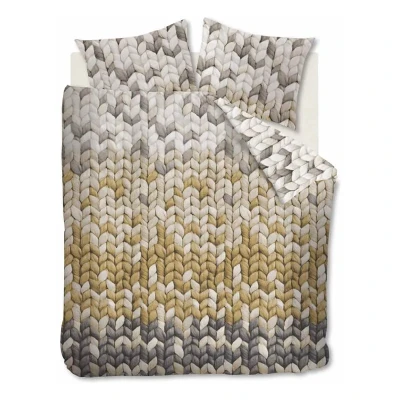 Afbeelding van Ariadne at Home Warmly dekbedovertrek Lits Jumeaux 240x200/220 Oker
