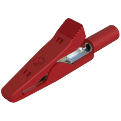 Afbeelding van SKS Hirschmann MA 1 rt Krokodillenklem Steekaansluiting 2 mm CAT I Rood