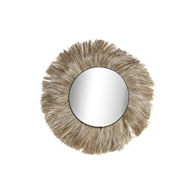Afbeelding van Wandspiegel DKD Home Decor Kristal Natuurlijk Jute (64 x 3 64 cm)