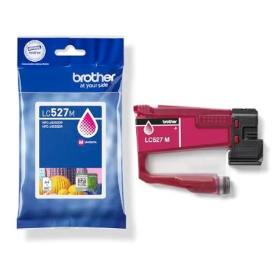 Afbeelding van Brother LC527M Magenta origineel kussenverpakking inktcartridge voor MFC J4350DW, J4550DW