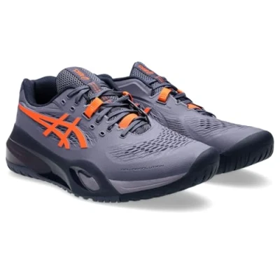 Afbeelding van Asics Gelresolution X Tennisschoenen voor alle ondergronden, Heren, Maat: 47, Greyish purple/nova orange Schoenen