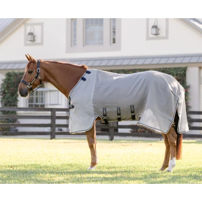 Image de Rambo by Horseware Protecteur Fieldsafe Argent/Marine/Blanc/BeigeVendu par Agradi