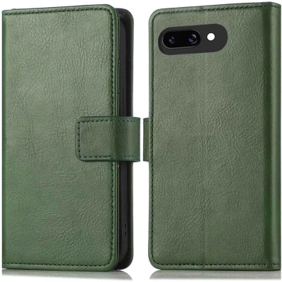Afbeelding van imoshion Hoesje Geschikt voor Google Pixel 9a Luxe Bookcase Groen