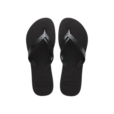 Image de Havaianas Elegance, tongs pour femme, Noir, 37/38 EU