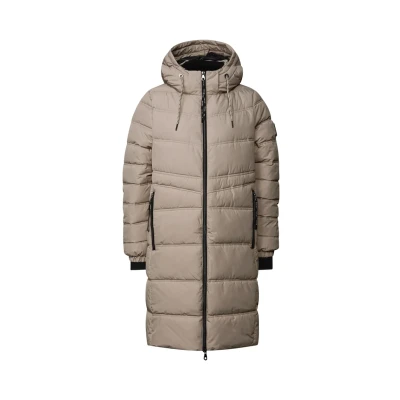 Afbeelding van Street One Lange Wintermantel, Dames, Maat: 42, Beige