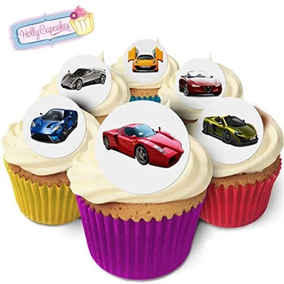 Afbeelding van Cupcake decoraties, eetbare taartdecoraties, 24 stuks