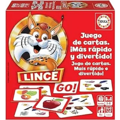 Afbeelding van Educa Lince Go! kaartversie. Bordspel dat reflecties op de proef stelt en tegelijkertijd plezier heeft met familie vrienden. Vanaf 4 jaar (18712)