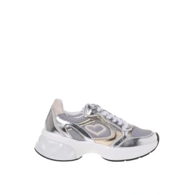 Afbeelding van Love Moschino Sneakers laag, Dames, Maat: 40, Argento/platino/beige Kalfsleer