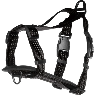 Afbeelding van Flamingo Zorba H harnas Honden Zwart S 40 55cm 25mm 1st 134054