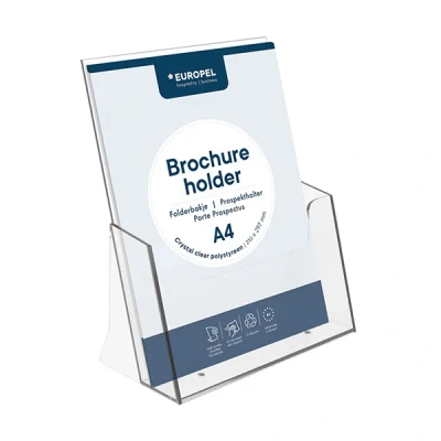 Image de Europel porte brochures A4 avec 1 compartiment