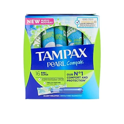 Afbeelding van Tampax Pearl Compak Tampon Super 16 Stuks