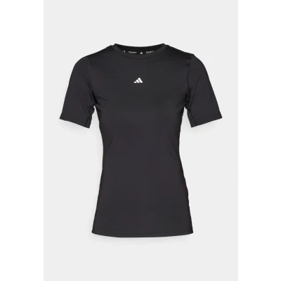Afbeelding van adidas Performance Techfit Trainings TEE Sport Tshirt, Dames, Maat: XXS, Black