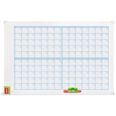 Afbeelding van Nobo Performance Planbord Maandplanner 72.5 x 5.3 104.5 cm Wit