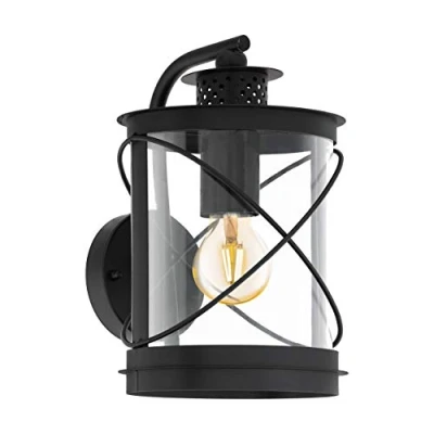 Image de EGLO Lampe murale d&#039;extérieur Hilburn 20x20x28 cm Noir