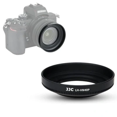 Afbeelding van JJC 46 mm lenszonneklep voor Nikon NIKKOR Z DX 16 50 f/3.5 6.3 VR Z50 Vervangt HN 40 lensklep zonnekap met schroefdraad fotografie