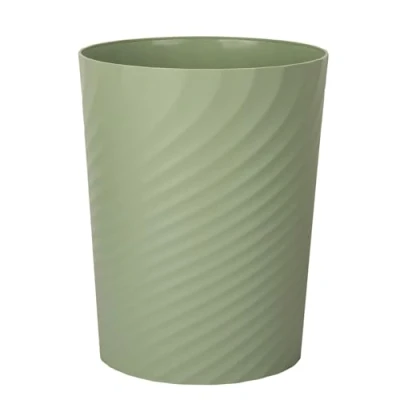 Afbeelding van Sinoba Corbeille à papier 8008 En plastique Idéale pour chambre d&#039;enfant, bureau, cuisine Hauteur : 32 cm 12 l Vert