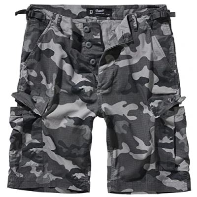 Afbeelding van Brandit Bdu Ripstop Shorts Heren (1 stuk), Grijze Camouflage