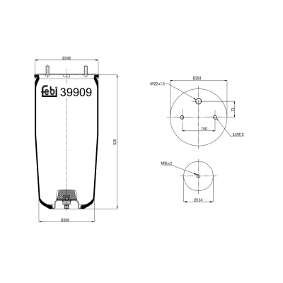 Afbeelding van Febi Bilstein Veerbalg 39909