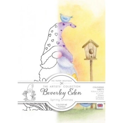 Afbeelding van The Paper Boutique Spring Gnomes Colour Me Toppers
