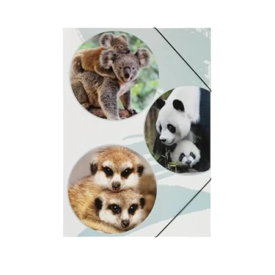 Afbeelding van PAGNA 21718 15 elastische map A3 PP Cute 3 kleppen