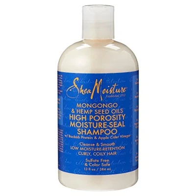 Afbeelding van Shea Moisture Mongongo &amp; Hemp Seed Oils High Porosity Seal Shampoo 355 ml