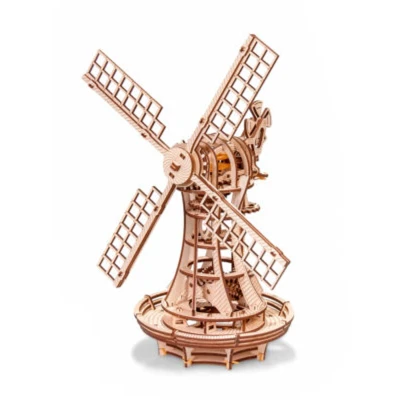 Afbeelding van Eco Wood Art 3D Mechanische Puzzel Windmill, 2130, 34x19,5x40cm