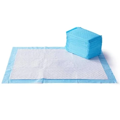 Afbeelding van Amazon Basics 25 stuks duurzame trainingsmatten voor honden en puppy&#039;s, lekvrij, sneldrogend, blauw wit, maat XL