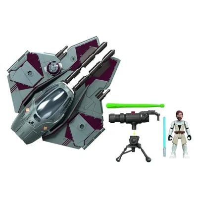 Afbeelding van Star Wars Mission Fleet Stellar Class Obi Wan Kenobi Jedi sterrenjager 6 cm voor kinderen vanaf 4 jaar