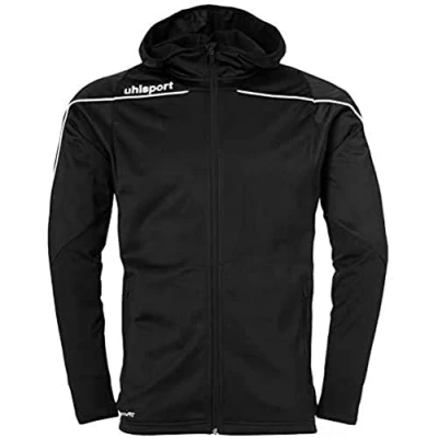 Afbeelding van Uhlsport Stream 22 Trainingsjas Met Capuchon Kind Zwart Wit Maat 140