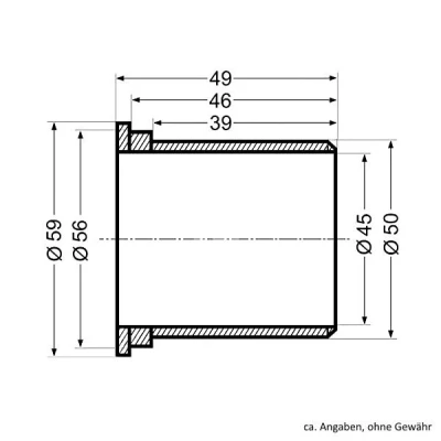 Afbeelding van Stift glijlager KNOTT KF13 t/m KF20 Kogellagers BouwmanAanhangwagens.nl